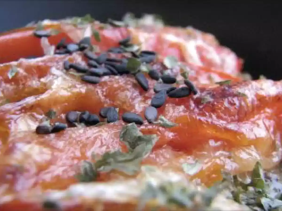 Gratin de pommes de terre, poireau, poivrons & sésame noir - photo 2