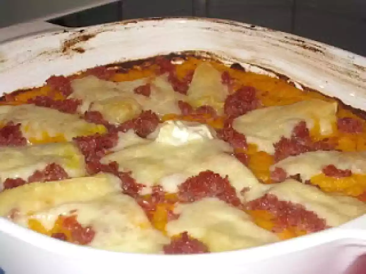 Gratin de potimaron vert