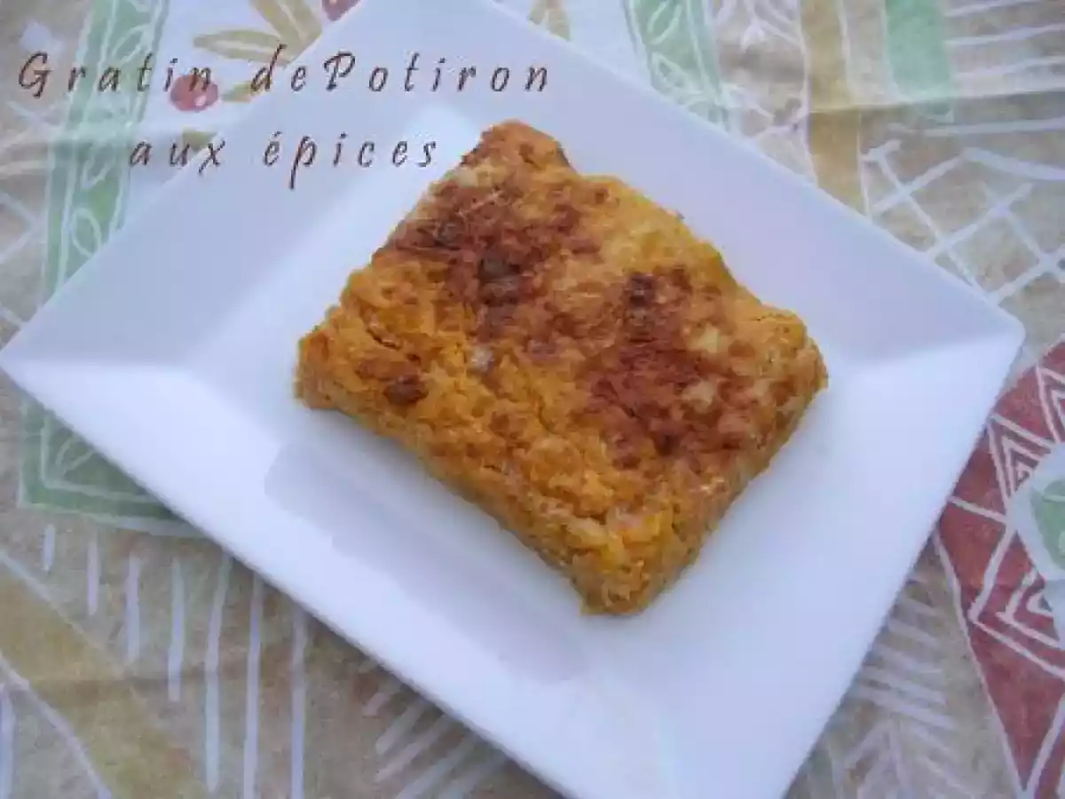 Gratin de potiron aux épices