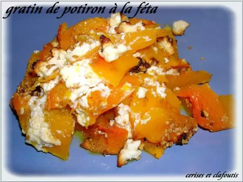GRATIN DE POTIRON ET FETA ( recette crétoise ) - photo 2