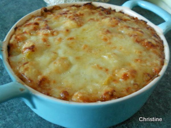 Gratin de quinoa et poireaux