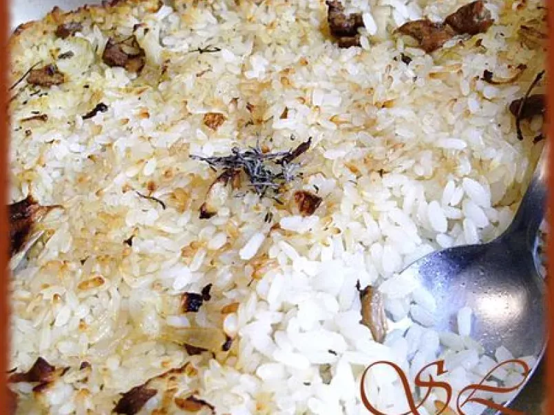 Gratin de riz aux champignons, photo 1