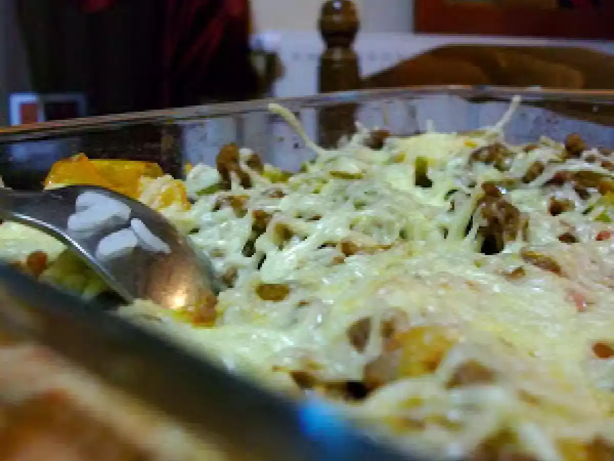 Gratin de riz poivrons tomates et viande hachée - photo 2