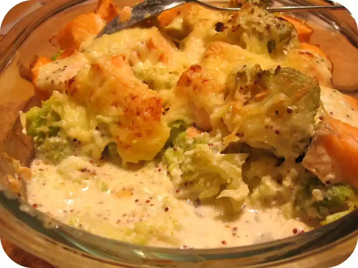 Gratin de romanesco au saumon - photo 2