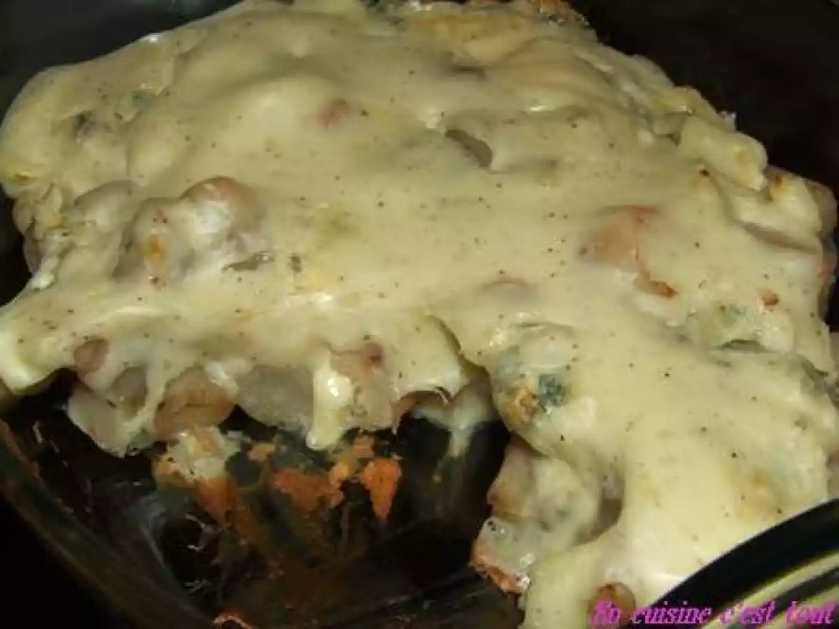 Gratin de salsifis à la fourme d'Ambert