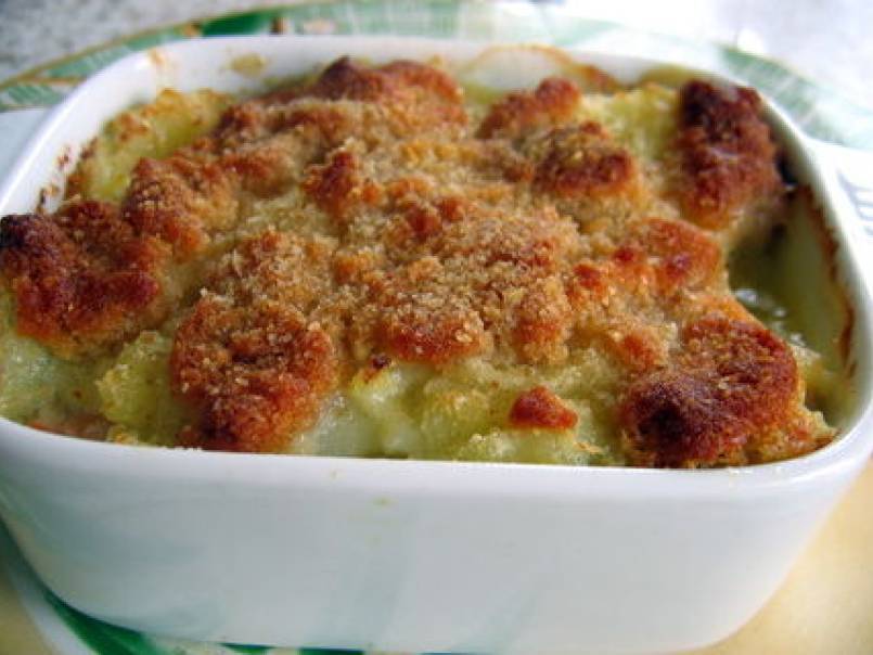 Gratin de saumon au parmesan