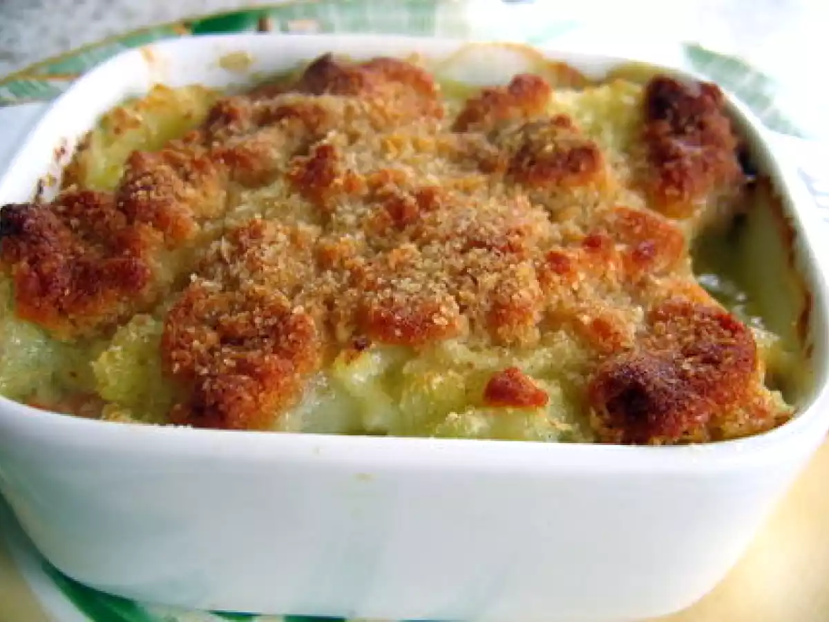Gratin de saumon au parmesan