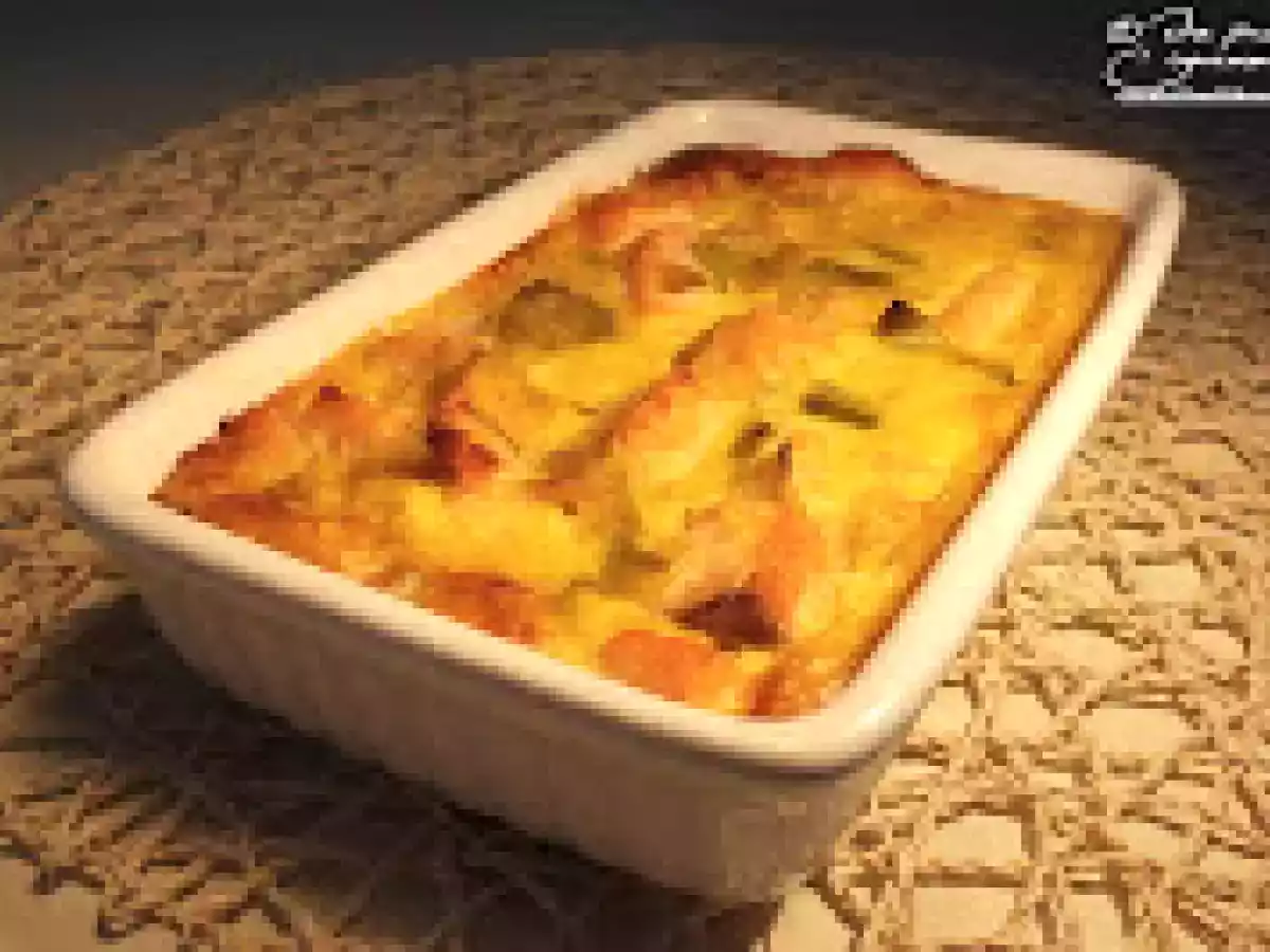 Gratin de saumon et poireau tout léger