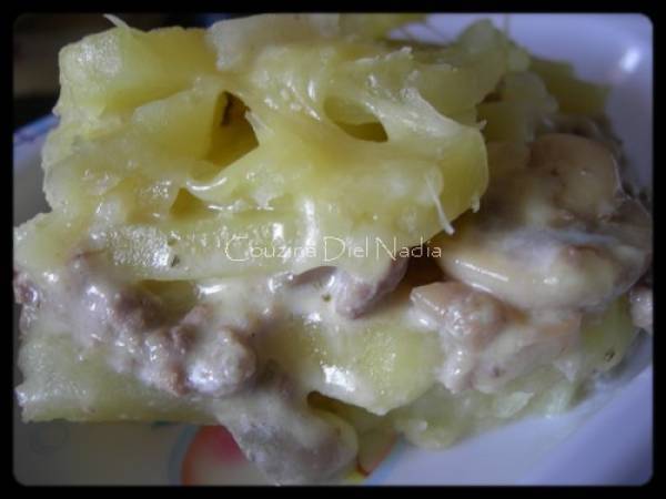 Gratin de viande hachée, champignons et pommes de terre - photo 2