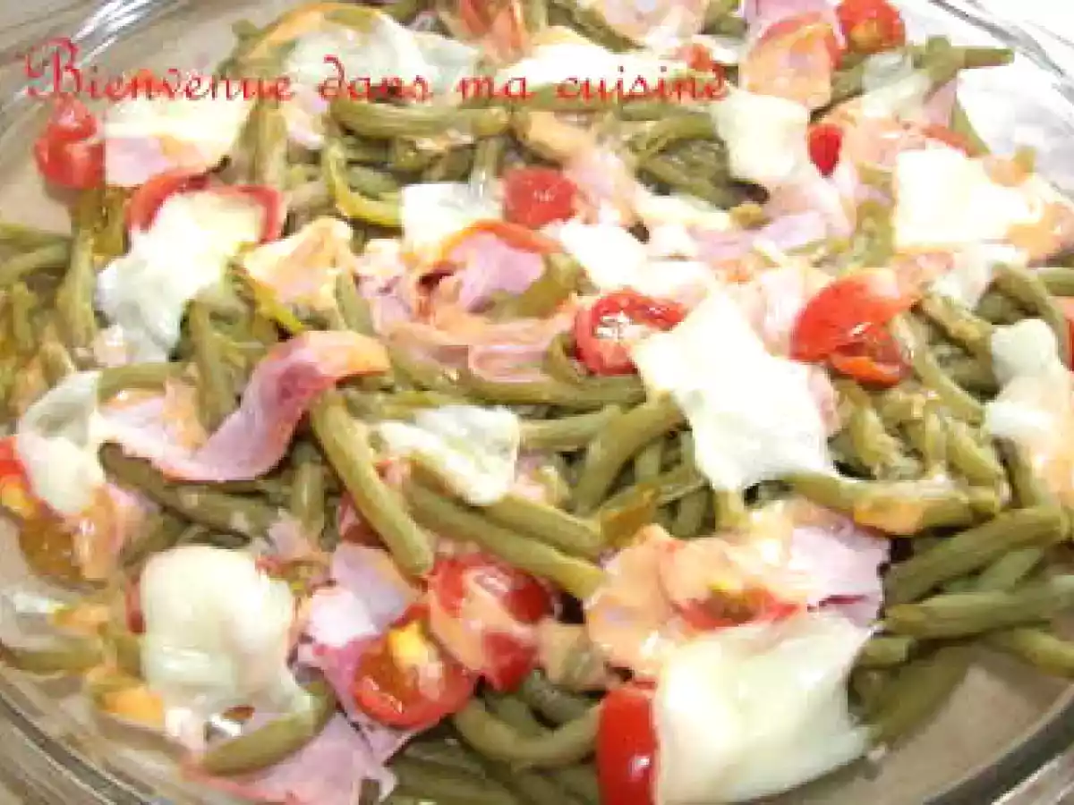 Gratin Haricots Verts Jambon Tomates