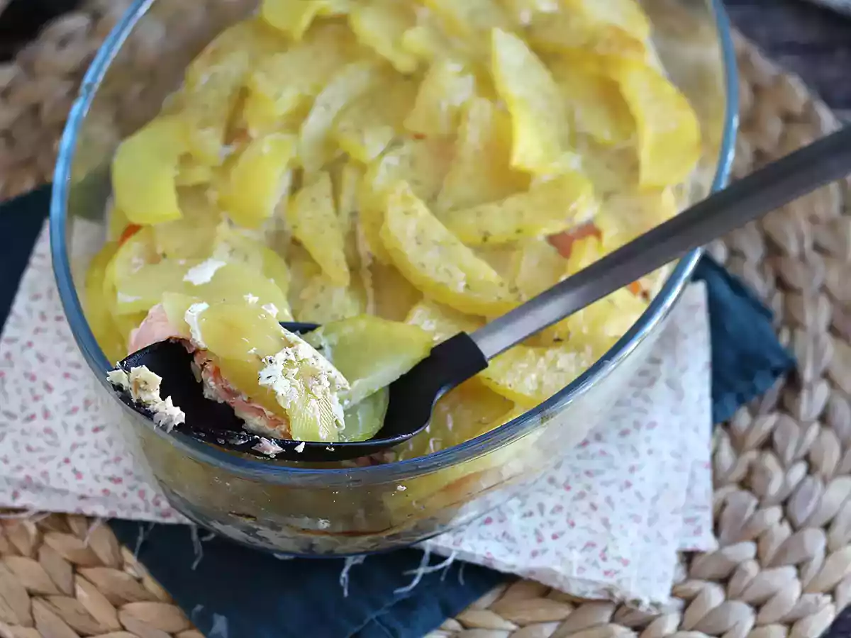 Gratin inratable aux pommes de terre et saumon fumé! - photo 3