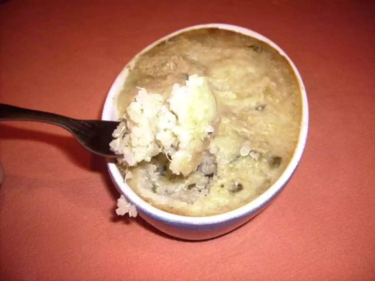 Gratin léger de quinoa aux poireaux