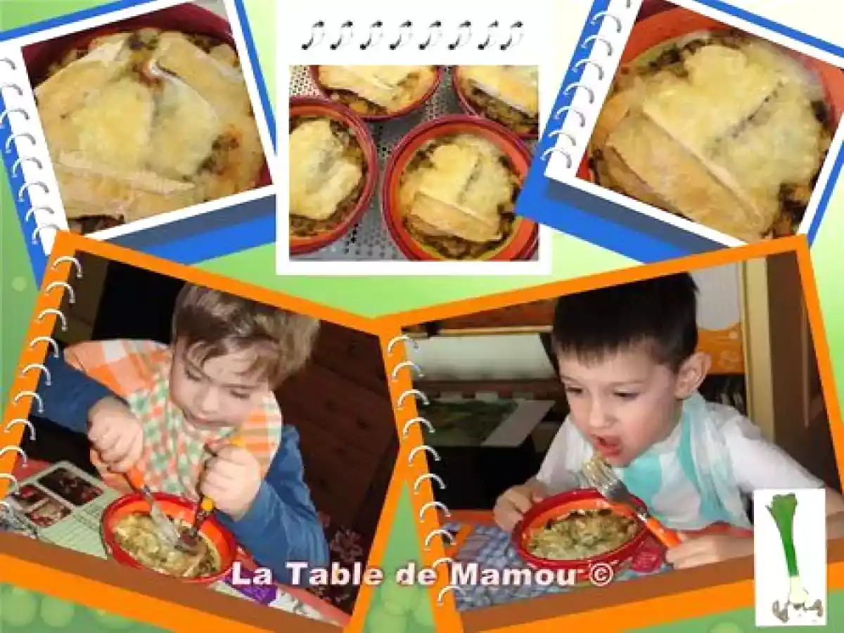 Gratin pommes de terre et poireaux aux trois fromages