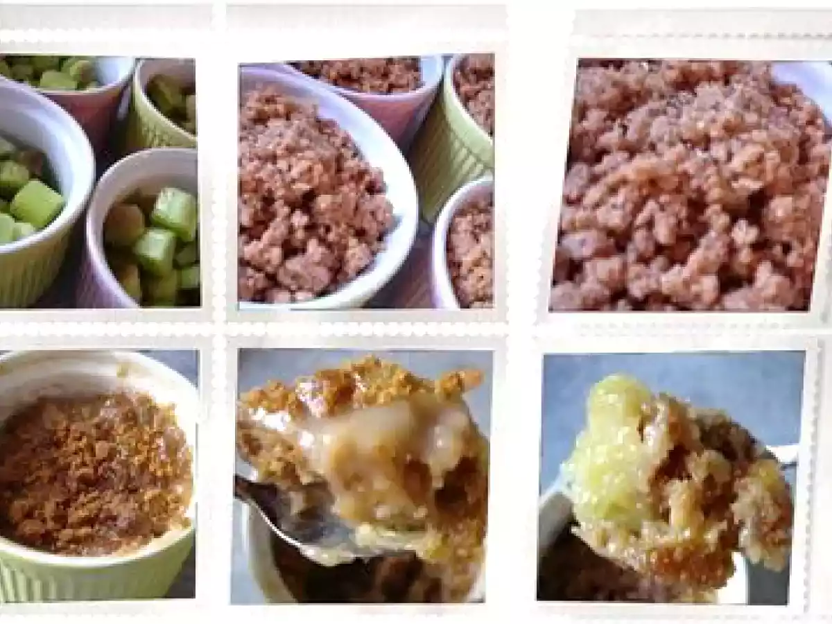 Gratin rhubarbe-spéculoos....absolument terrifiant!