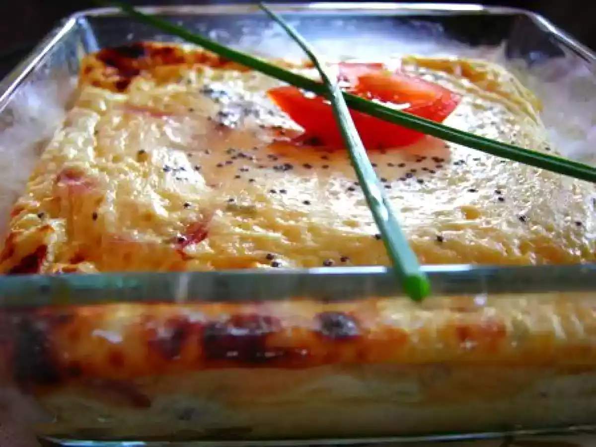 Gratin salé, mousseux d'été au fromage blanc