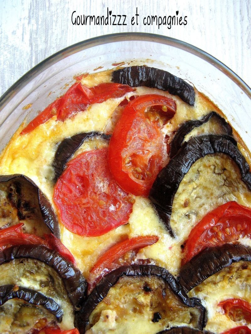 Gratin tomate et aubergine au parmesan et au comté Recette Ptitchef