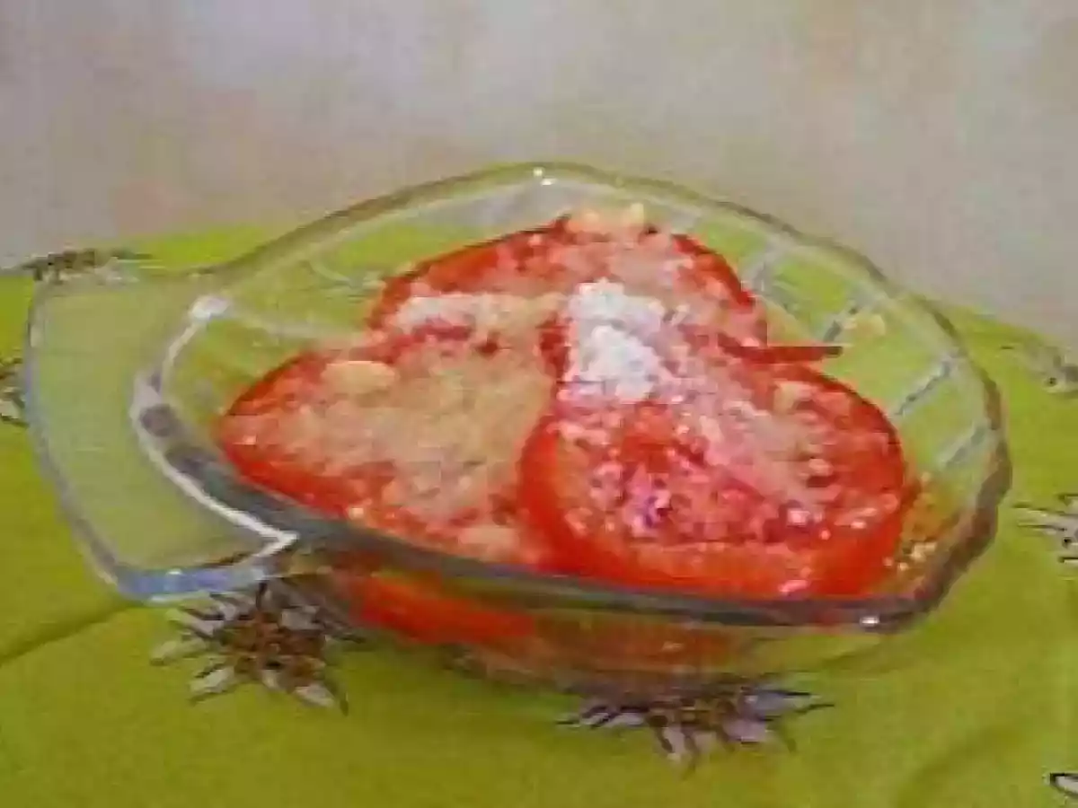 Gratin tomate, jambon de vendée, fromage