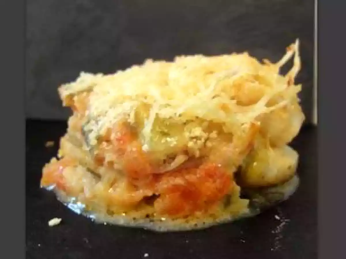 Gratiné de Pangasius et ses petits légumes à la crème