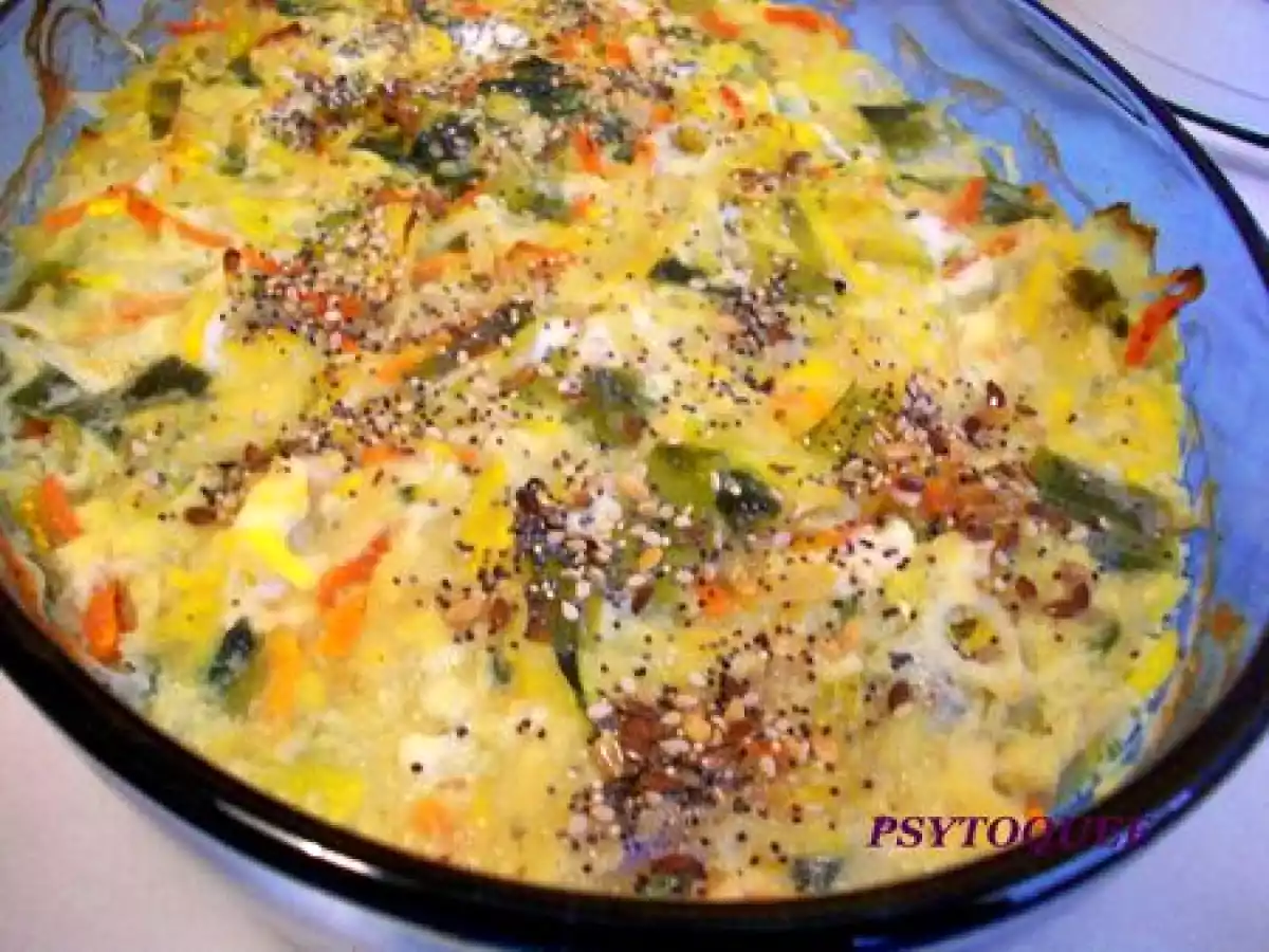 Gratiné de poireaux au chèvre frais sans gluten