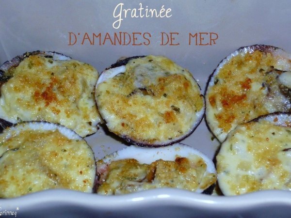 Recette de gratinée aux amandes de mer savoureuse