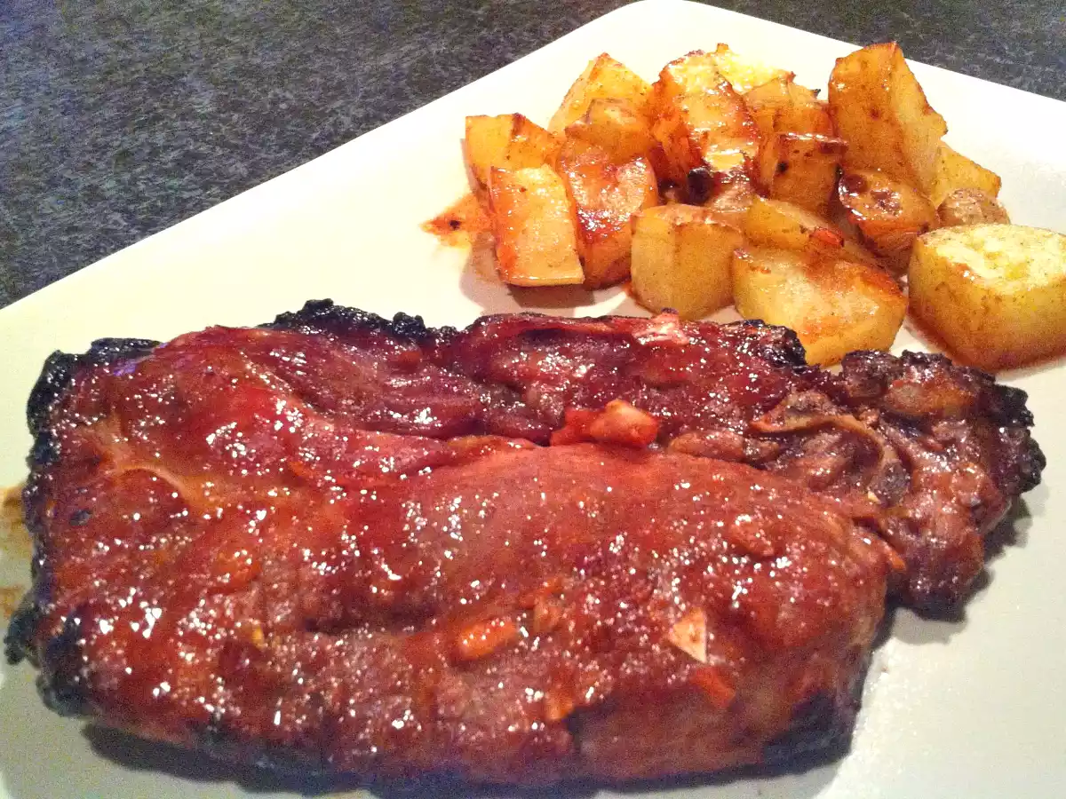 Grillade de porc au miel & sauce de soja