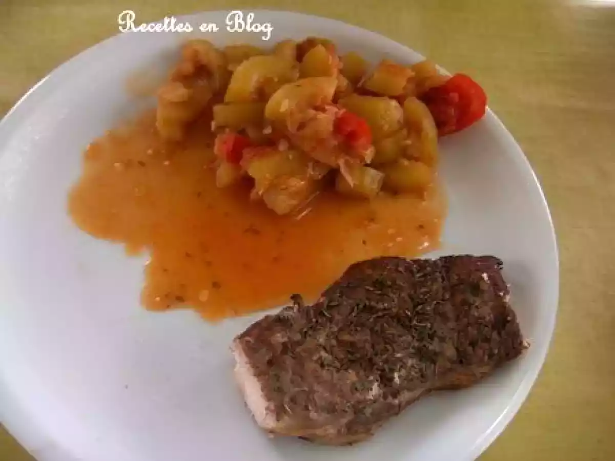 GRILLADES DE PORC ET LEUR RATATOUILLE - photo 2