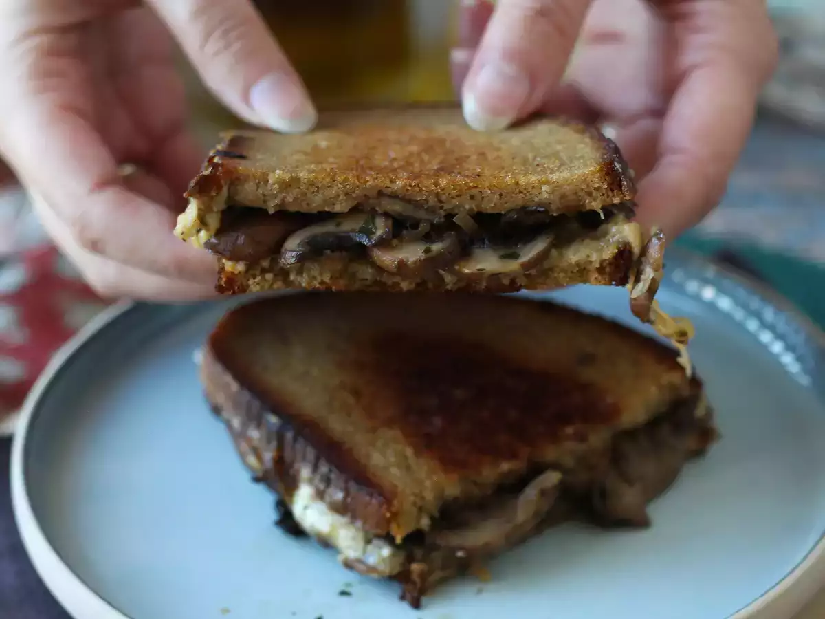 Grilled cheese champignons et comté - photo 5