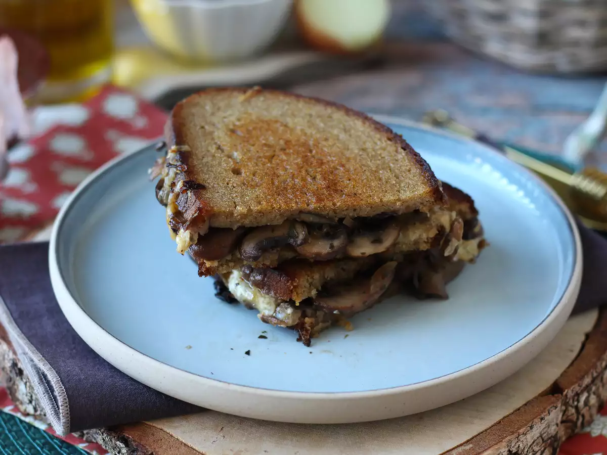 Grilled cheese champignons et comté - photo 6
