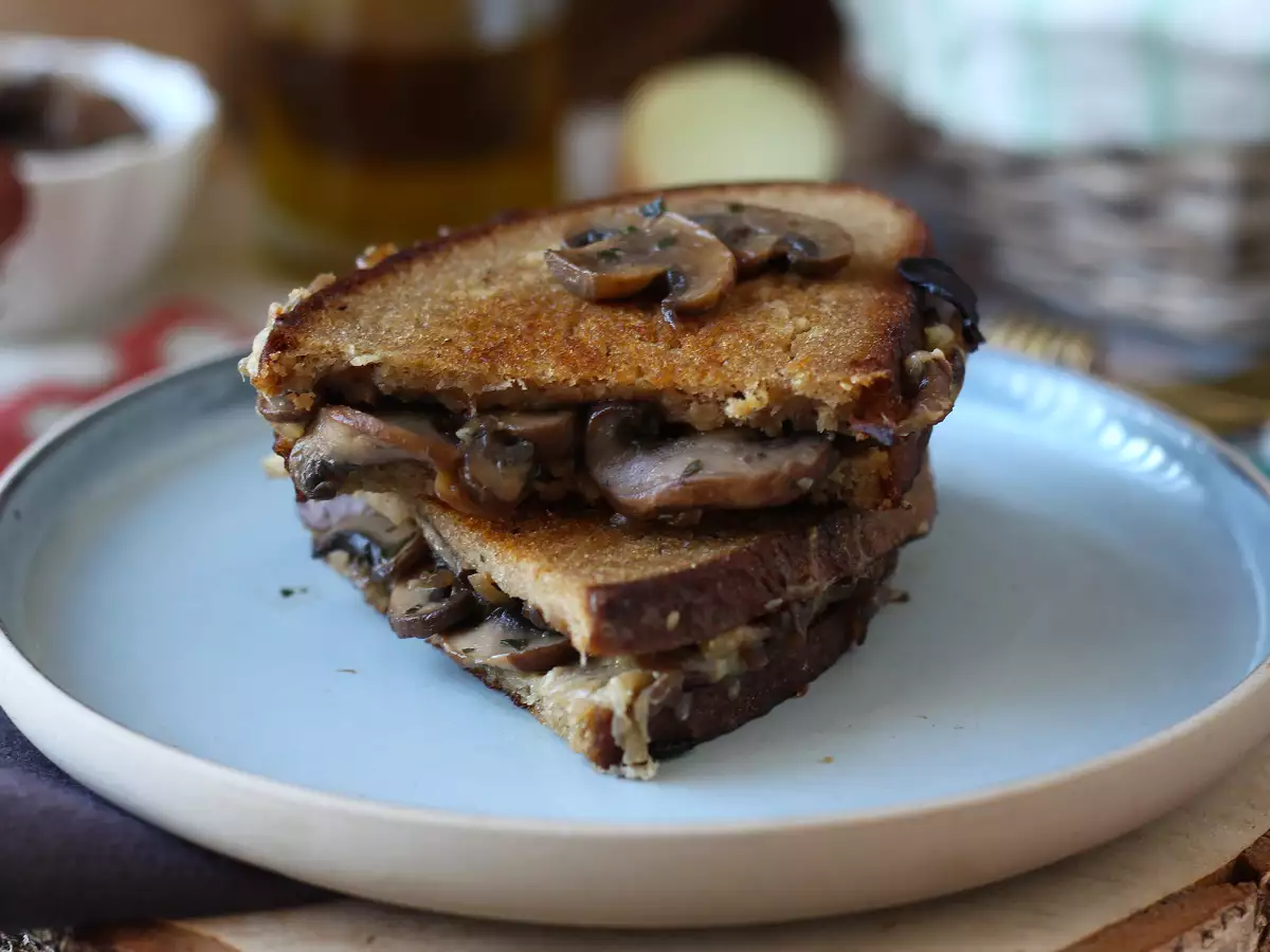 Grilled cheese champignons et comté - photo 4