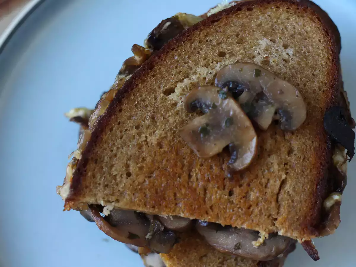Grilled cheese champignons et comté - photo 2