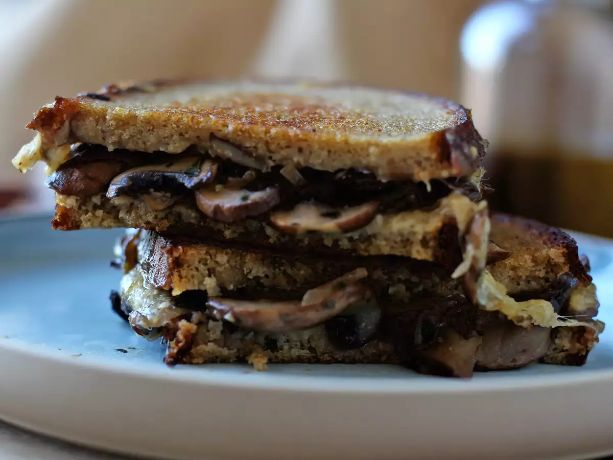 Grilled cheese champignons et comté - photo 3