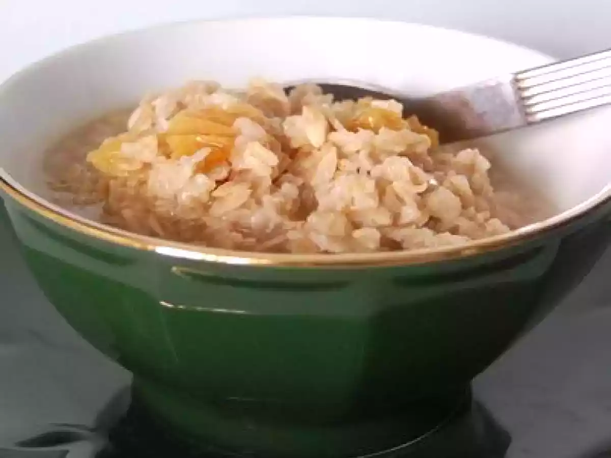 Gruau au miel et aux abricots, sans gluten