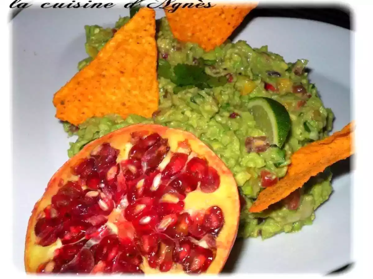 Guacamole avocat mangue grenade