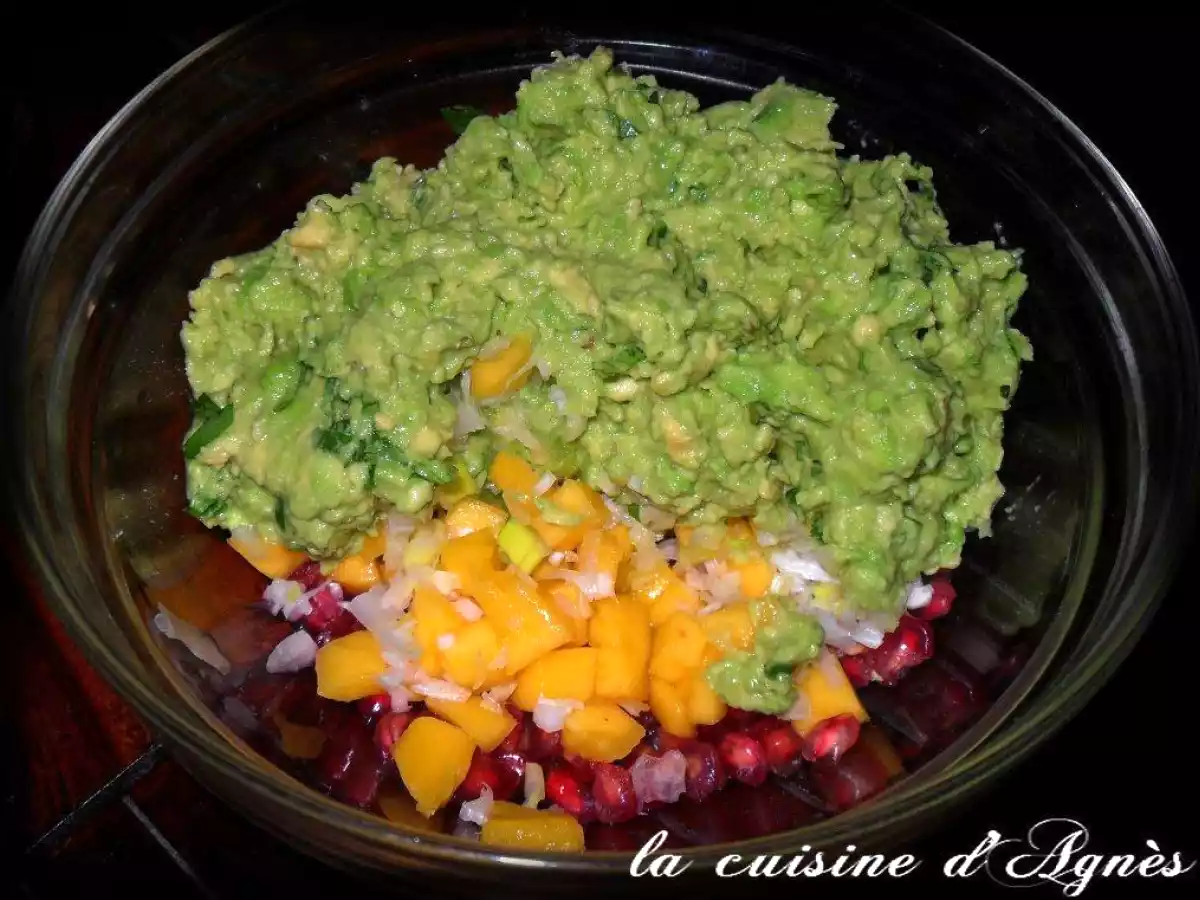 Guacamole avocat mangue grenade - photo 2