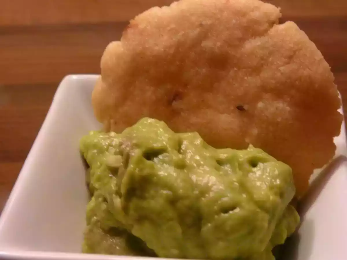 Guacamole et ses sablés au parmesan
