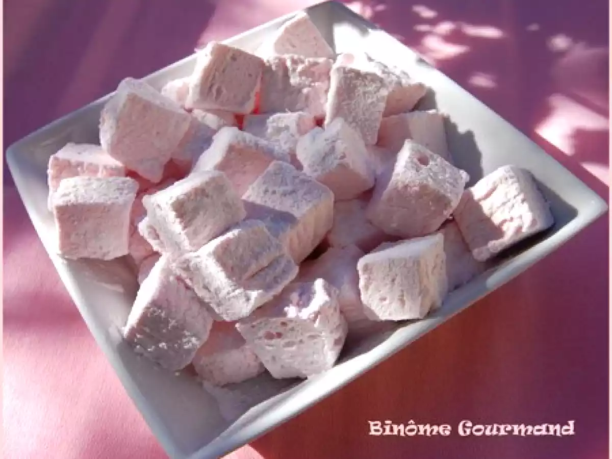 Guimauves à la rose et au miel