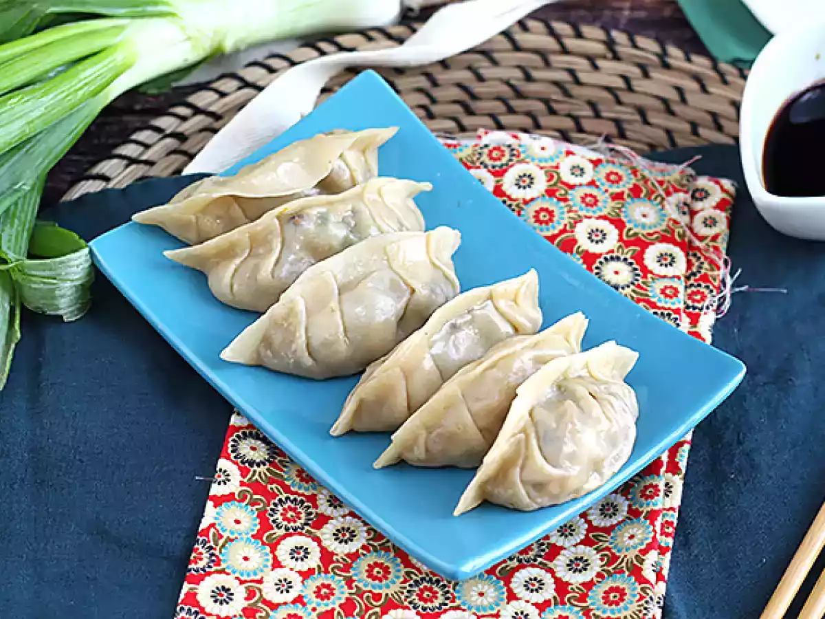 Gyozas au poulet, carottes et champignons - photo 2