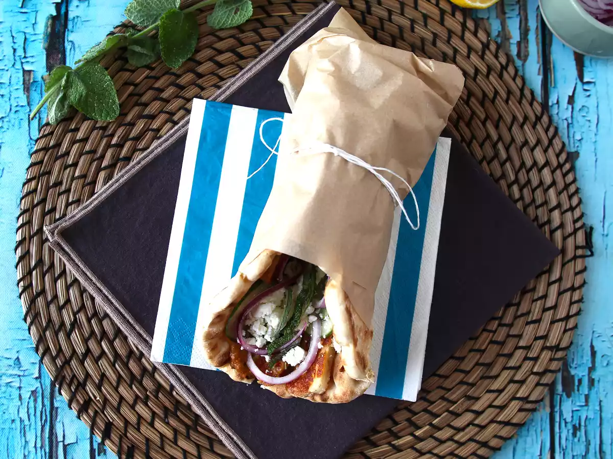 Gyros au halloumi, le sandwich grec en version végétarienne! - photo 2