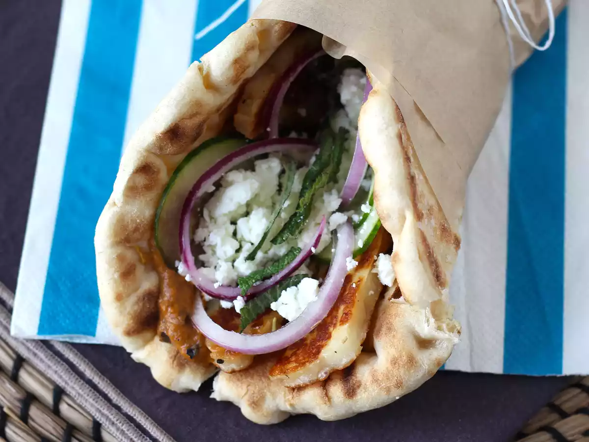 Gyros au halloumi, le sandwich grec en version végétarienne! - photo 3