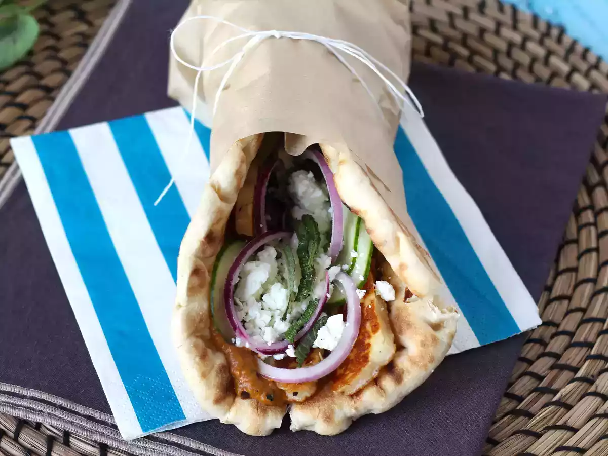 Gyros au halloumi, le sandwich grec en version végétarienne! - photo 5