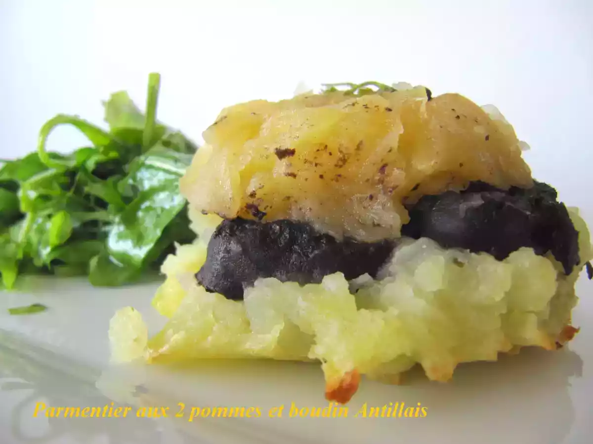 HACHIS PARMENTIER AUX 2 POMMES ET BOUDIN ANTILLAIS