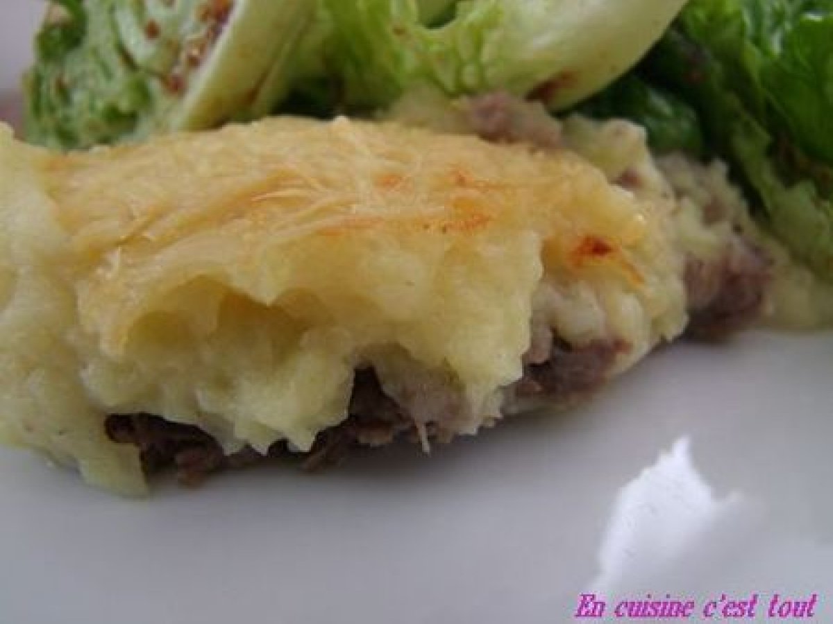 Hachis parmentier avec les restes de