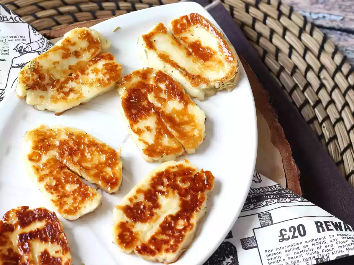 Halloumi cuit à la poêle en version sucré salé au miel et romarin - photo 4
