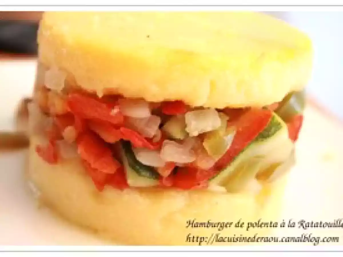 Hamburger de polenta a la Ratatouille - photo 2