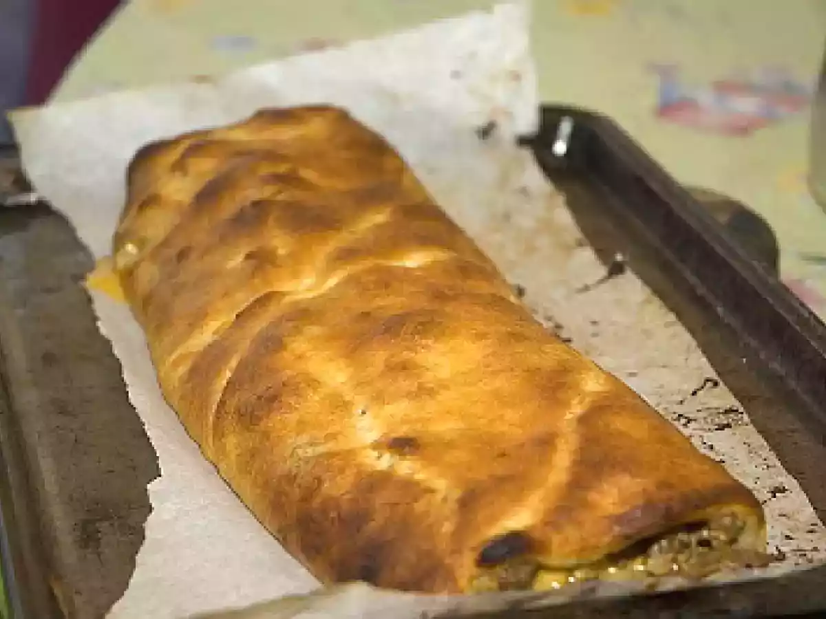 Hamburger roulé au fromage avec bacon - photo 2