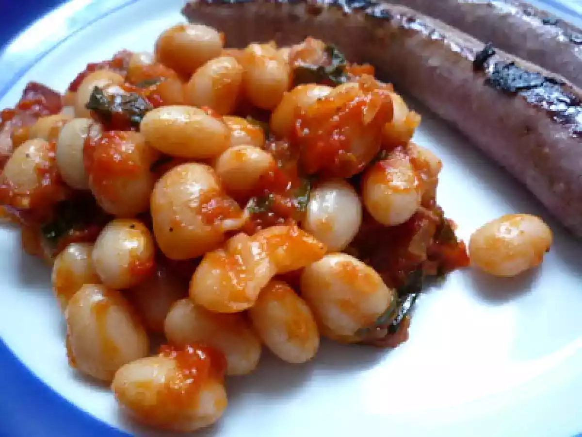 Haricots blancs de Paimpol à la tomate -