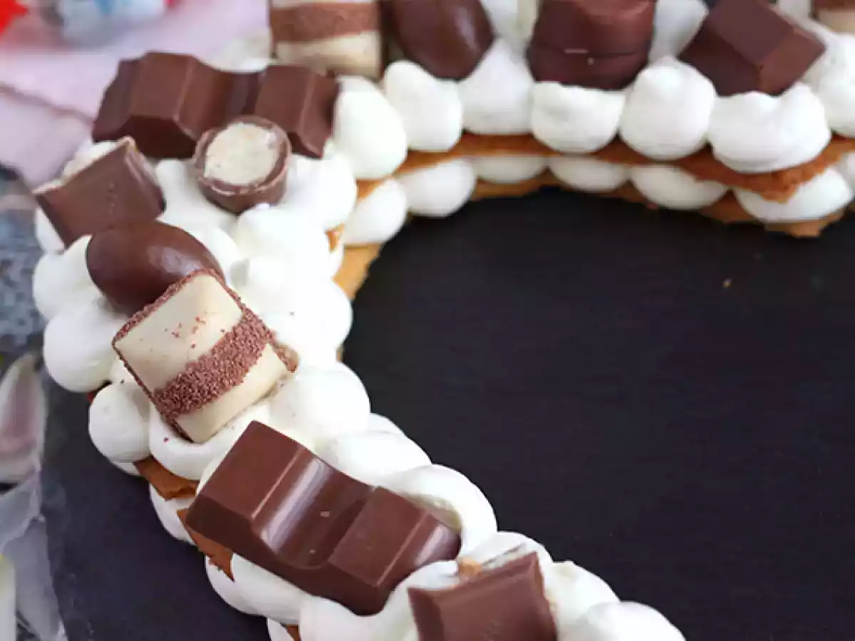 Heart cake au Kinder - Tarte cœur au Kinder pour la saint Valentin - photo 5