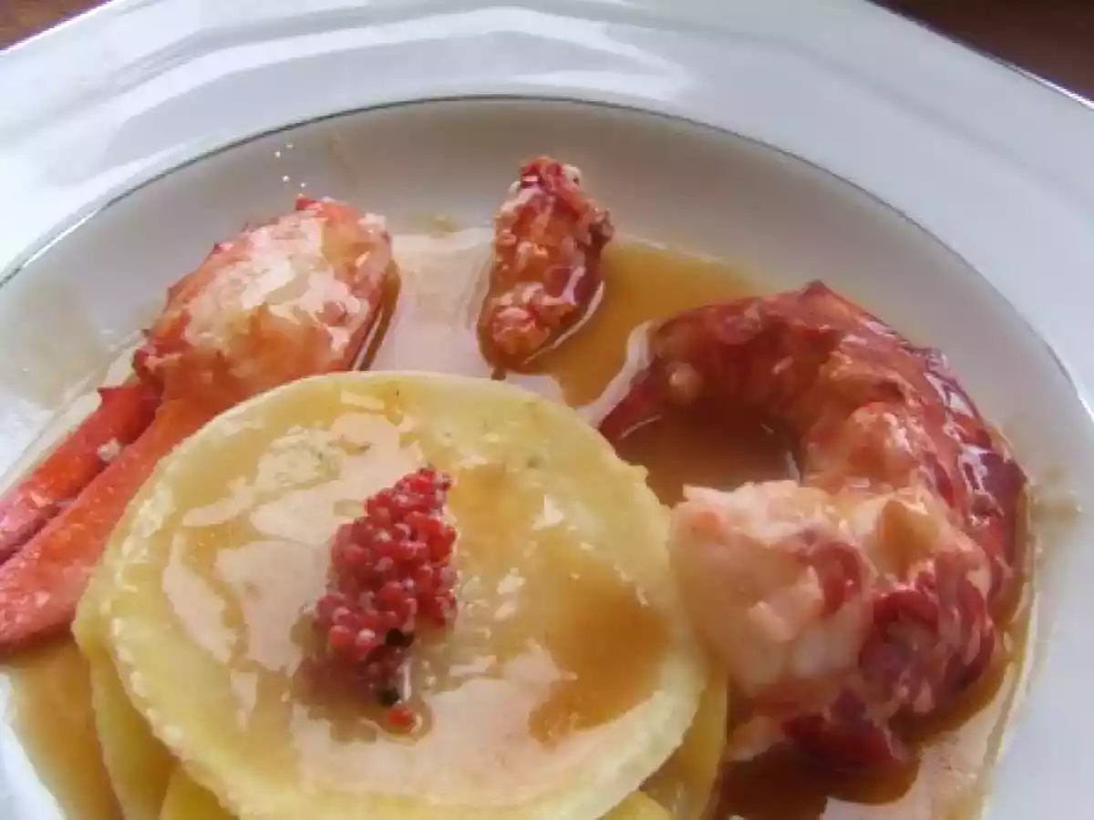 Homard au Xèrès, millefeuille de pomme & celeri rave - photo 2