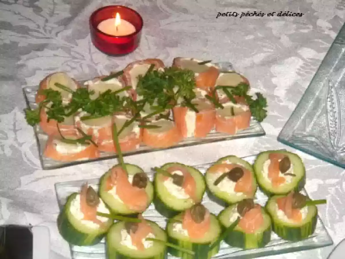 Hors d'oeuvres au saumon fumé