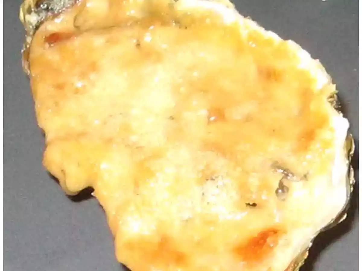 Huîtres gratinées au vouvray